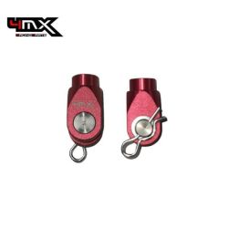 Suporte de Veio do Travão Traseiro 4MX Yamaha YZF 250/450 03-23 Suzuki RMZ 250 07-22 Vermelho