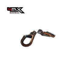 Pousa Pés Pro Inox 4MX Beta RR 2015-2019 Xtrainer 2015-2024 5mm Down/Back