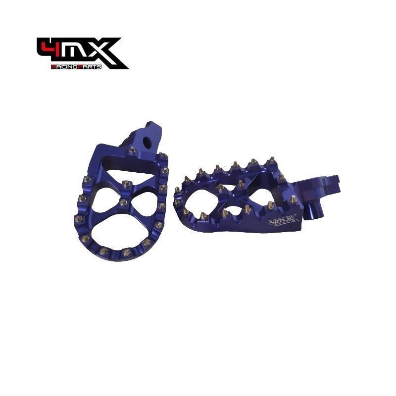 4MX Foot Pegs Suzuki RMZ250 07-09 RMZ450 05-07 Blue