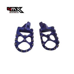 4MX Foot Pegs Suzuki RMZ250 07-09 RMZ450 05-07 Blue