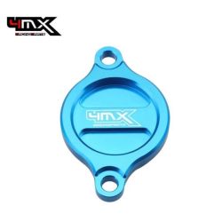 4MX Oil Filter Cover Suzuki RMZ 250 07-22 RMZ 450 05-22 Blue