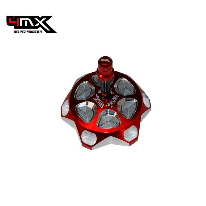 Tampão de depósito Vermelho 4MX RMZ250 07-09 YZ/YZF 96-02