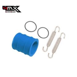 4MX Exhaust Spring + Gasket + Blue Exhaust Rubber Seal KTM/ Husqvarna/ GasGas 125/150