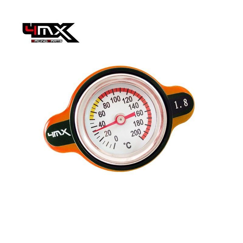 4MX Safe Thermo Radiator Cap 1.8 KTM 2017- Orange