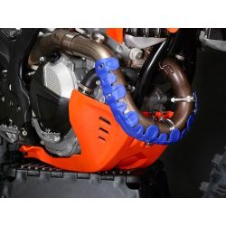 4MX Universal Armadillo Head Pipe Guard 40cm 4 Stroke Orange