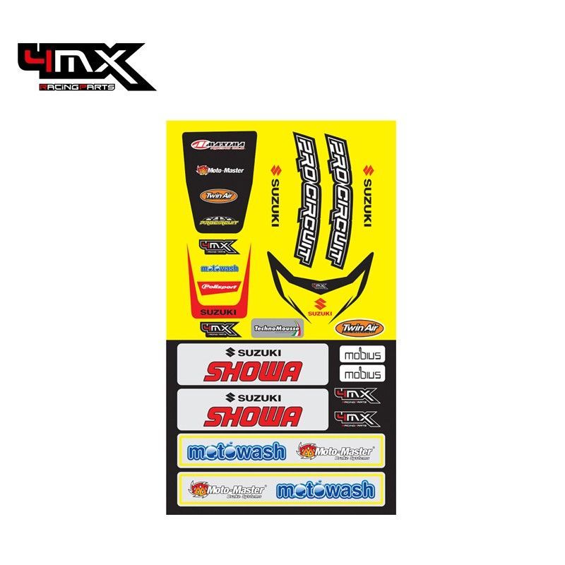 Fender Decal Kit Front + Rear 4MX Suzuki