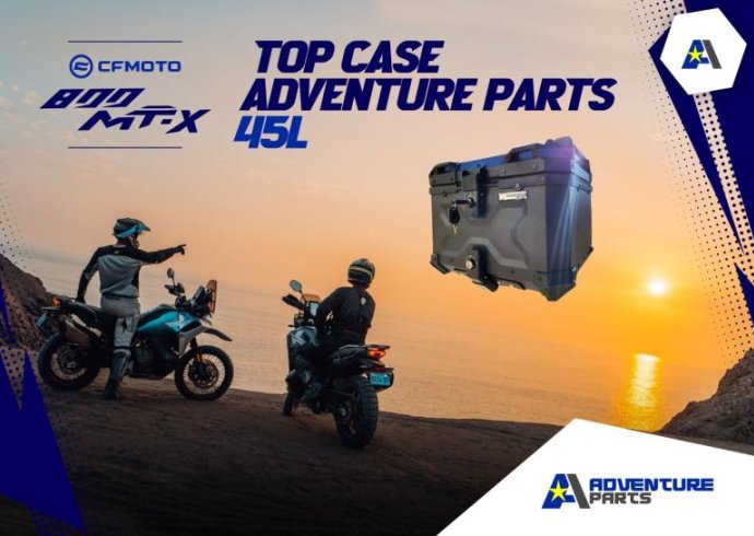 Top Case Adventure Parts 45L Preto
