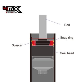 Espaçador Rebaixamento Suspensão Traseiro 4MX EXC/EXC-F 17-23 WP & KAYABA