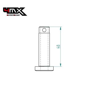 KIT CAVILHAS POUSA PES C/ MOLAS 4MX HONDA OVERSIZE (11mm)