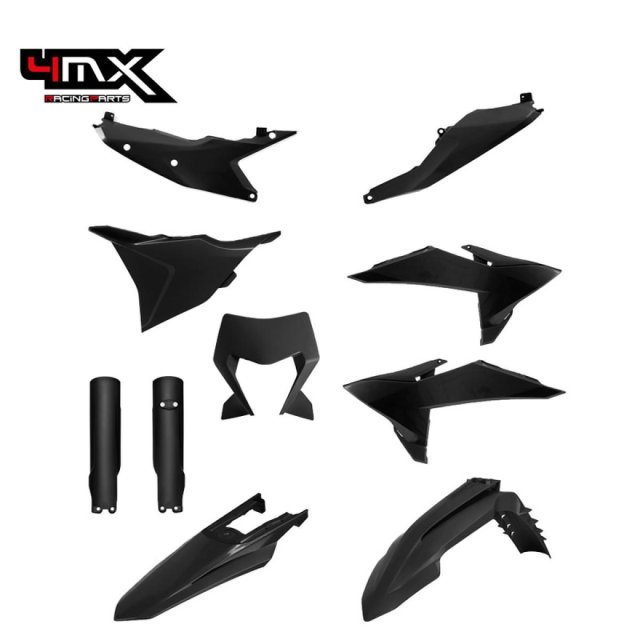 4MX Complete Plastic Kit KTM EXC/EXC-F 2026 Black
