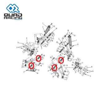 QR BUFFERING COLLAR CFORCE500 07-22 UFORCE1000 19-25