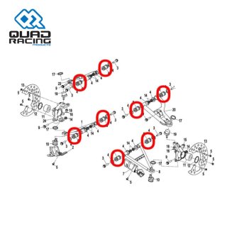 QR BUFFERING COLLAR CFORCE500 07-22 UFORCE1000 19-25