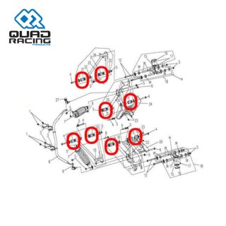 QR BUFFERING COLLAR CFORCE500 07-22 UFORCE1000 19-25
